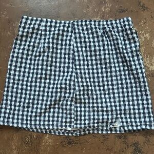 American eagle Checkered navy blue and White Women's Skirt